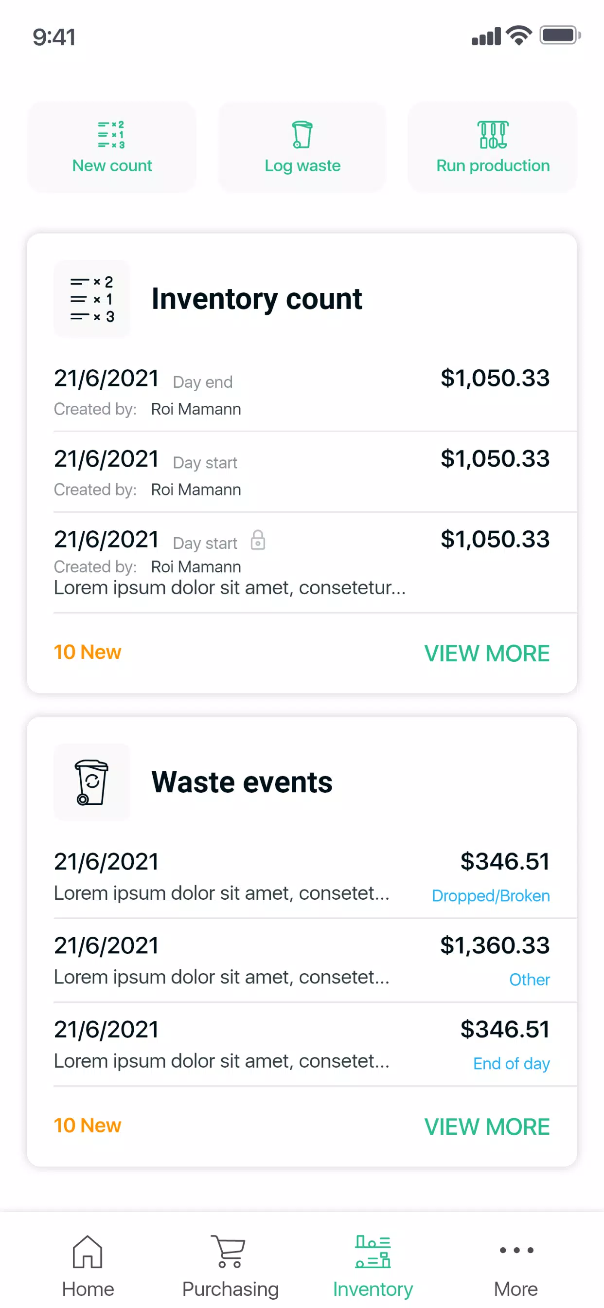 MarketMan Screenshots