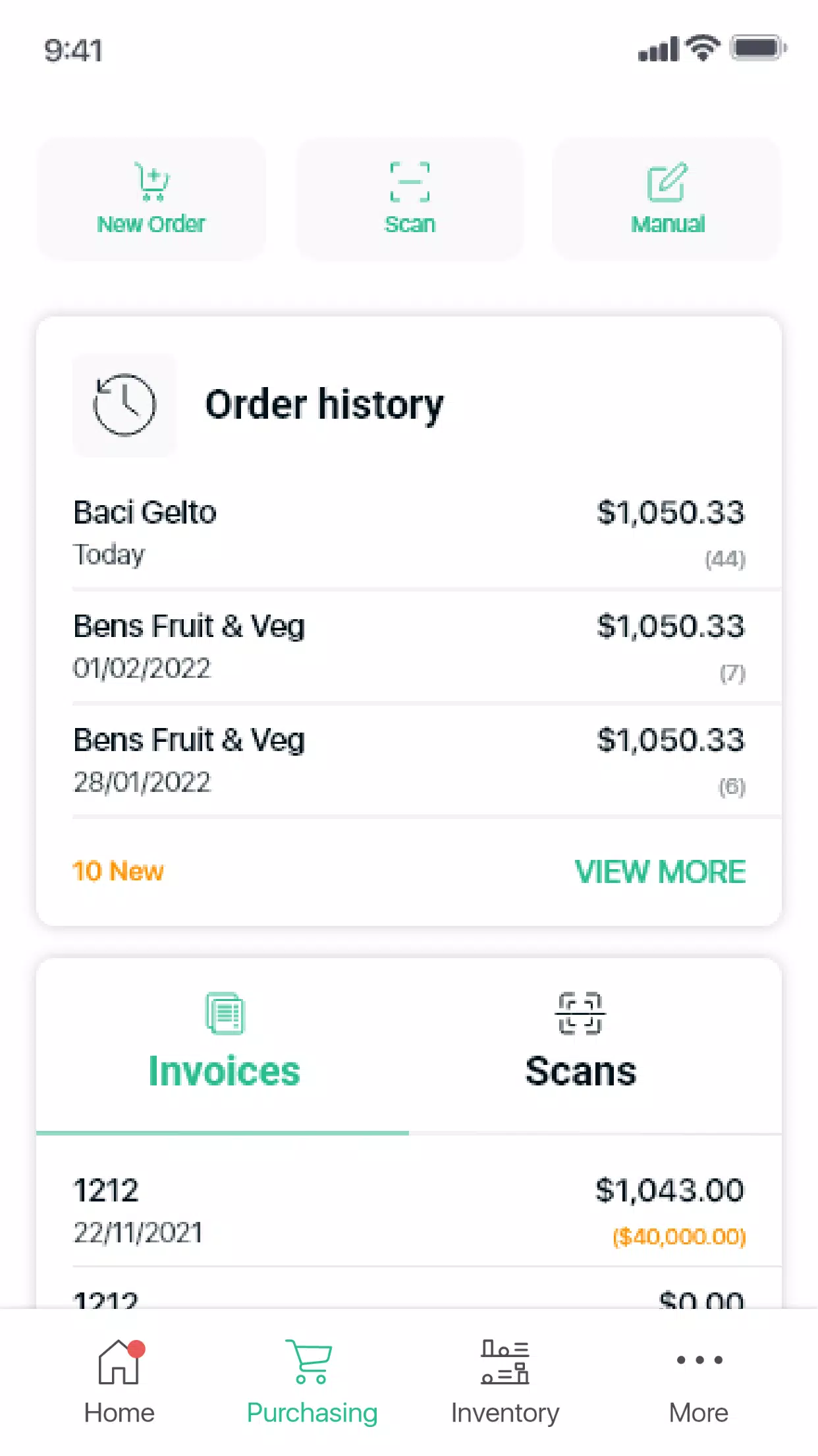 MarketMan Screenshots