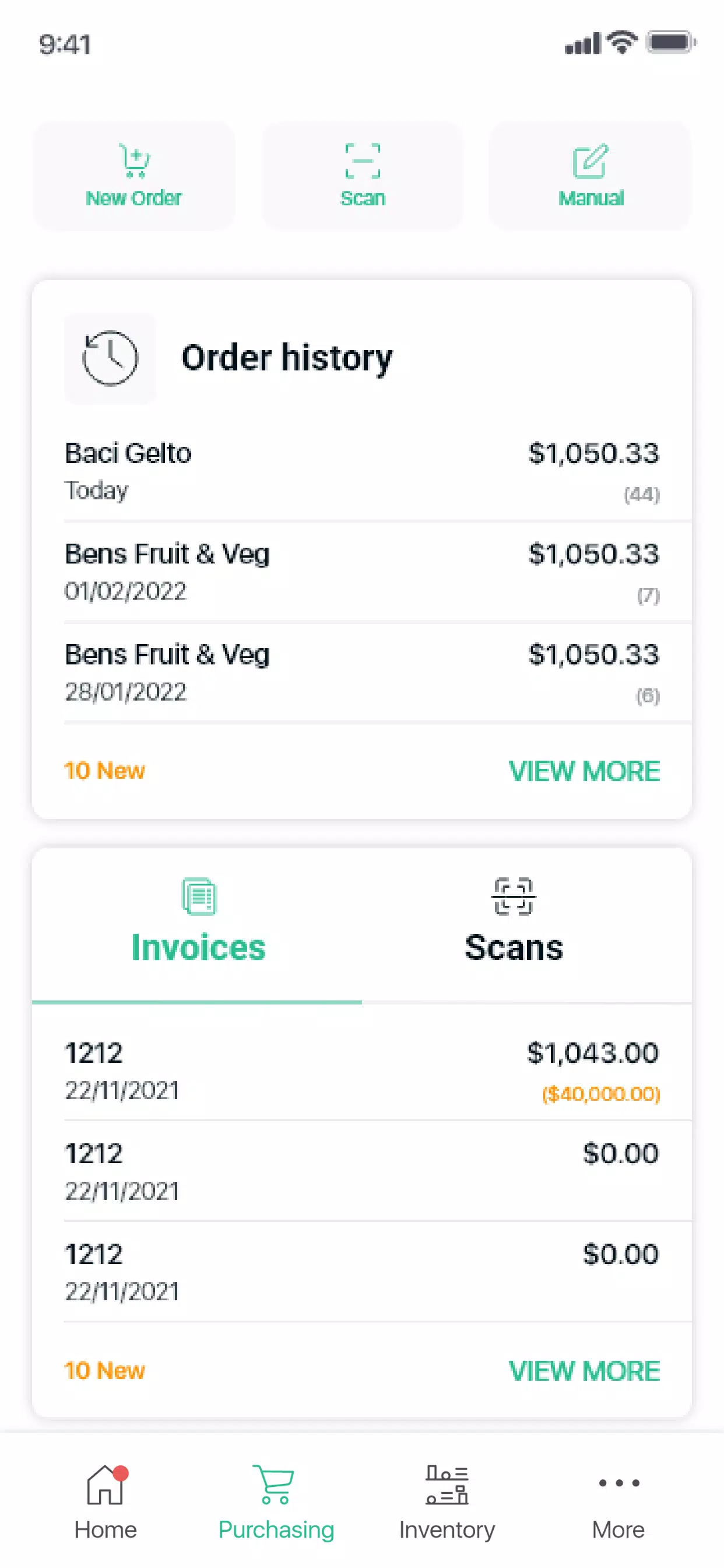 MarketMan Screenshots