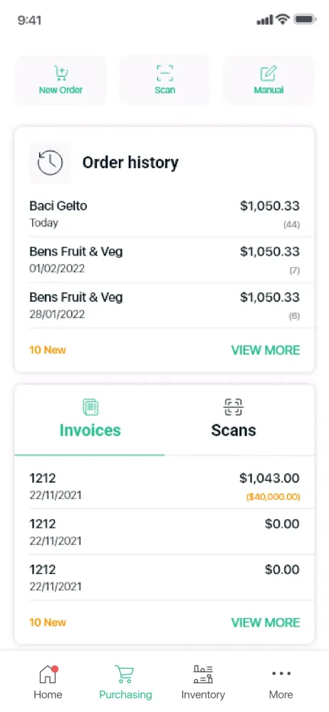 MarketMan Screenshots
