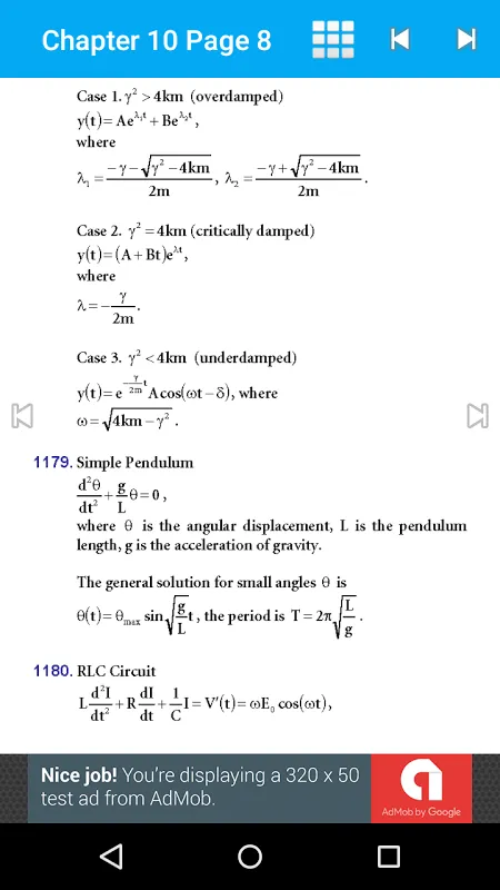 Tangkapan layar Maths Formulas
