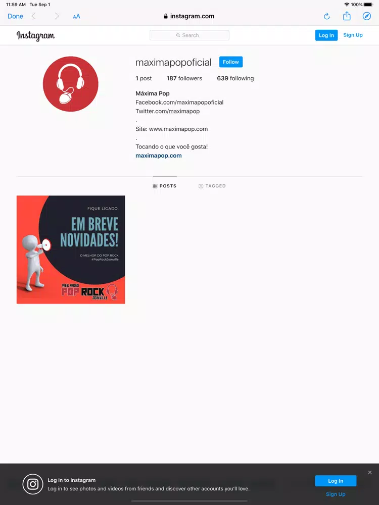 Capturas de tela do Máxima Pop iPad 