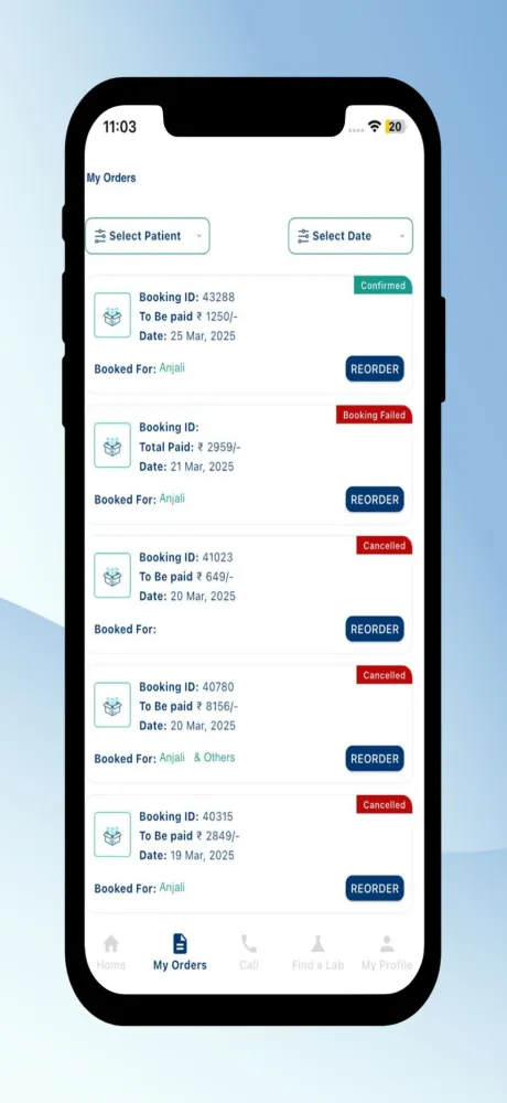 Max Lab - Blood Test Screenshots