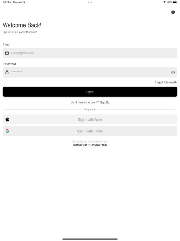 Ảnh chụp màn hình của Mazoom Invitations iPad 