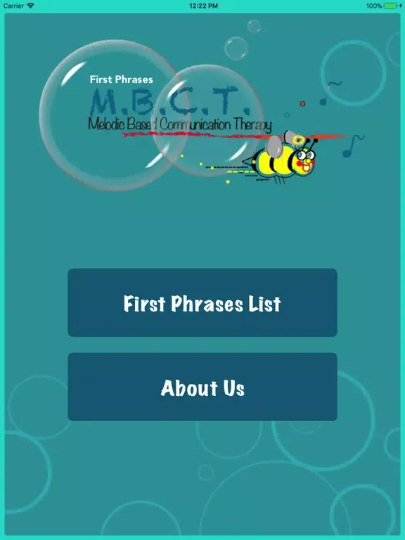 Capturas de tela do MBCT First Phrases iPad 