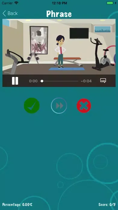 Capturas de tela do MBCT First Phrases