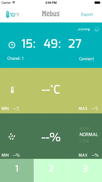 ภาพหน้าจอของ Mebus meter