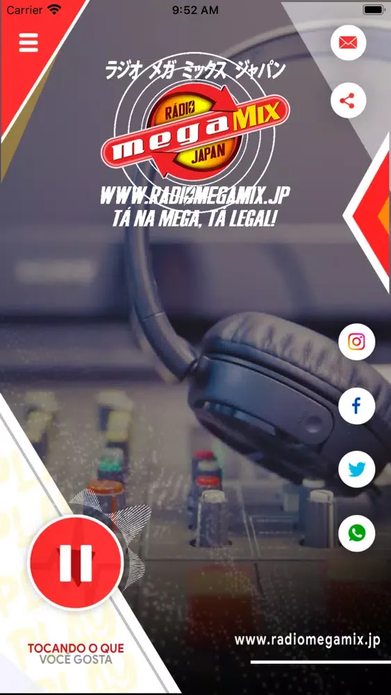 Ảnh chụp màn hình của Radio Mega Mix Japan