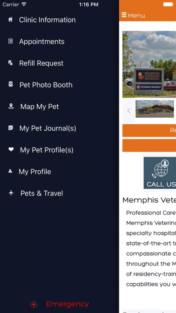 Memphis Veterinary Specialists 스크린샷