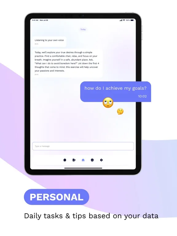 Mentat Ai - Your Mental Health iPad  स्क्रीनशॉट