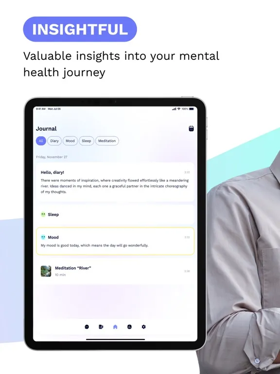 Mentat Ai - Your Mental Health iPad  स्क्रीनशॉट
