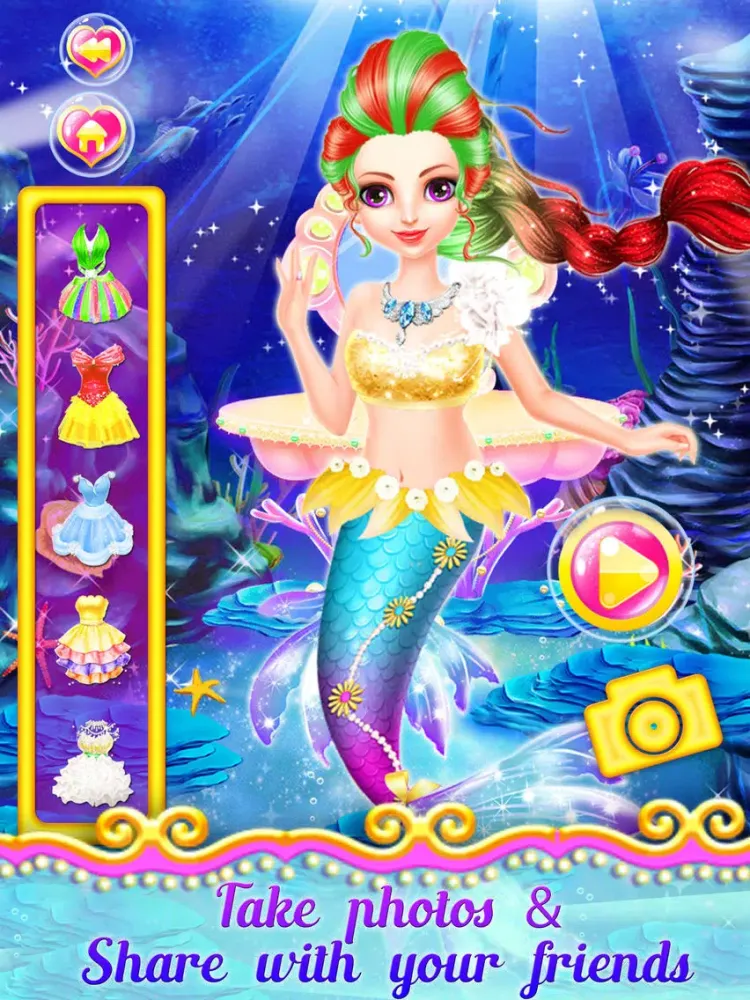 Tangkapan skrin Mermaid Princess Dress Up - Princess Girls Games! iPad 