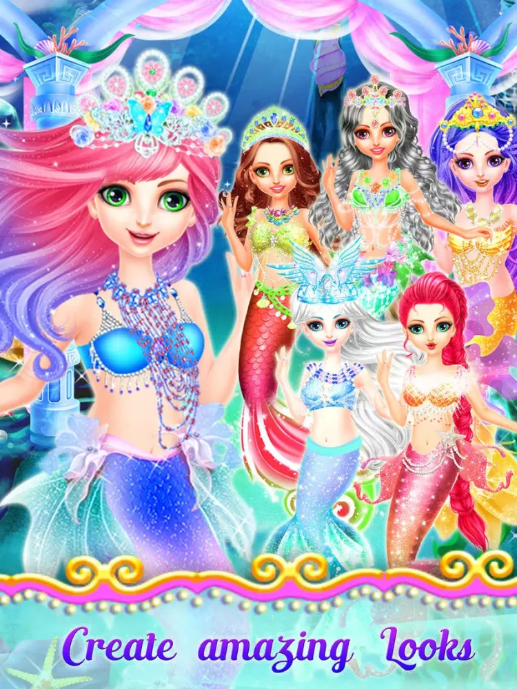 Tangkapan skrin Mermaid Princess Dress Up - Princess Girls Games! iPad 