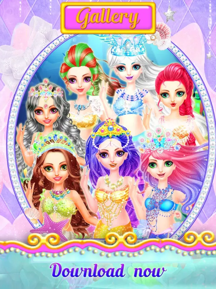 Tangkapan skrin Mermaid Princess Dress Up - Princess Girls Games! iPad 