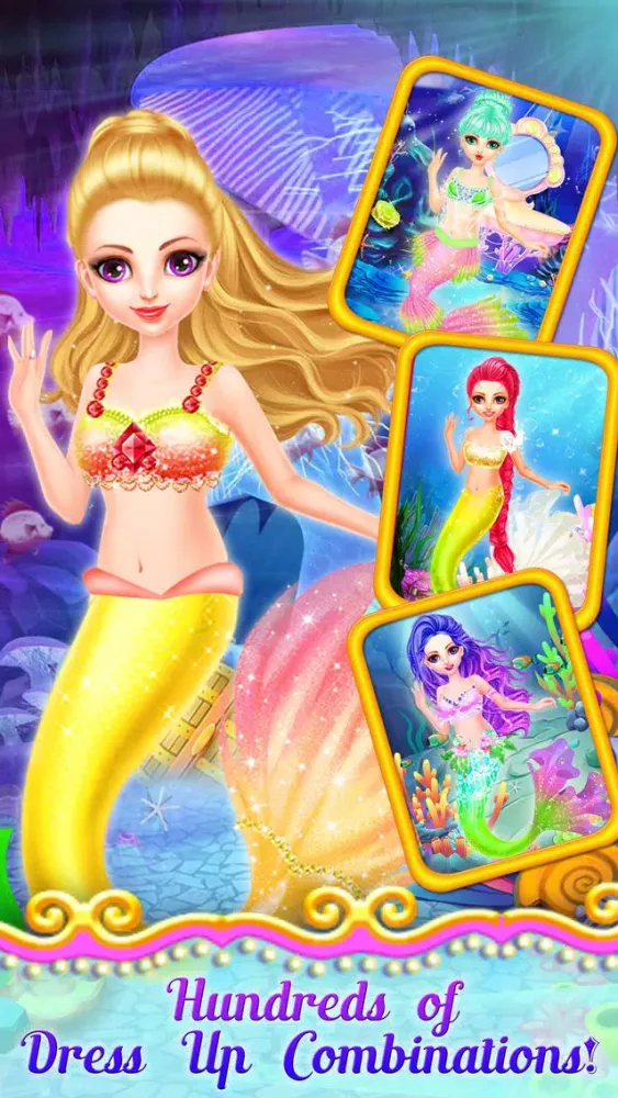Tangkapan skrin Mermaid Princess Dress Up - Princess Girls Games!