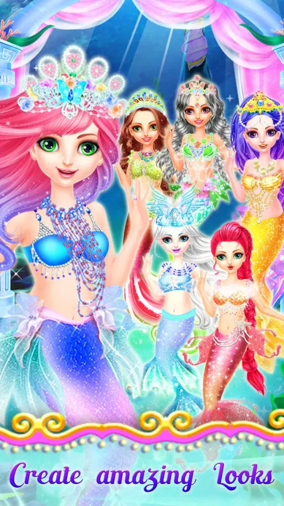 Tangkapan skrin Mermaid Princess Dress Up - Princess Girls Games!