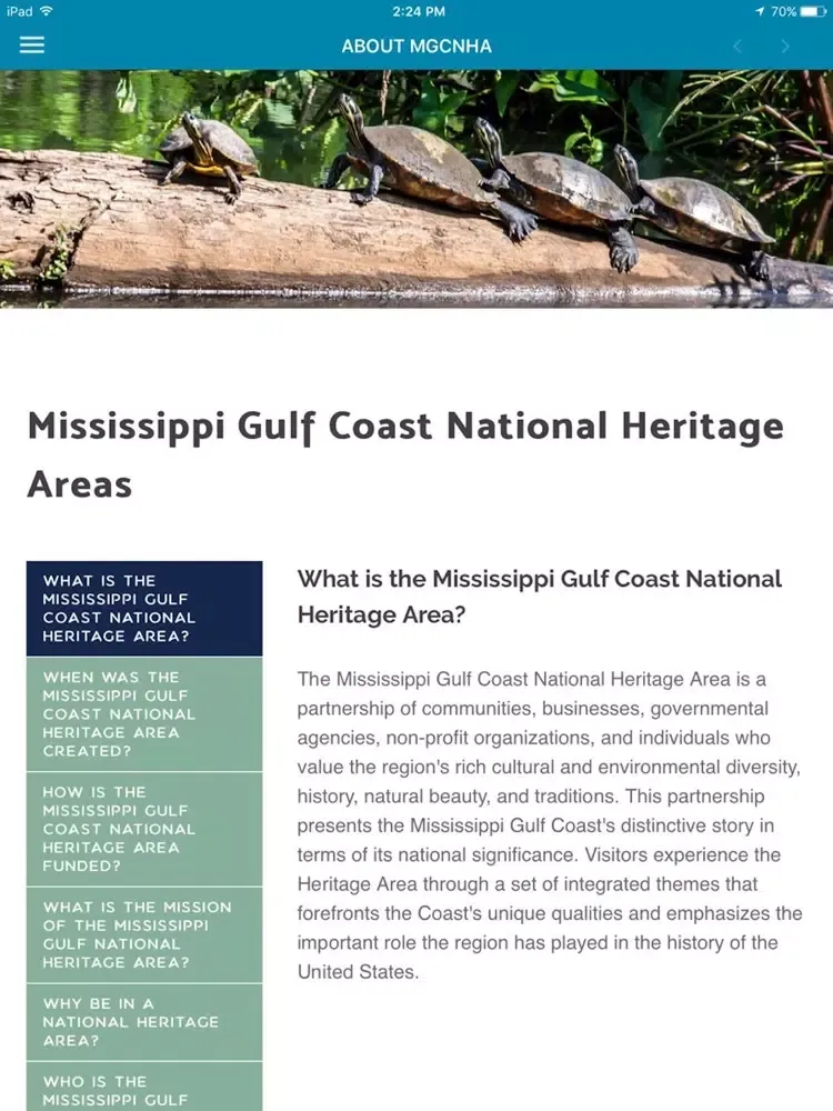 صور Mississippi Gulf Coast National Heritage Area iPad 