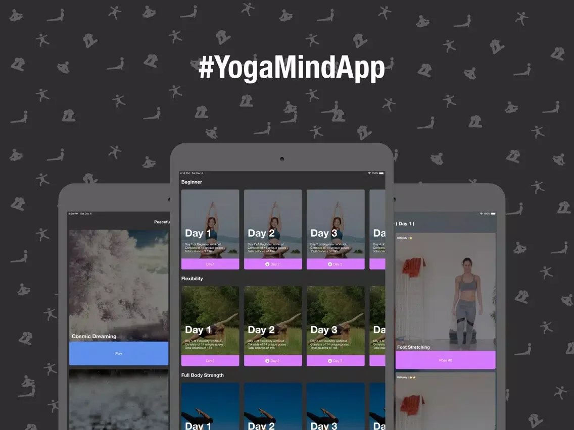تصاویر YogaMind : Yoga Workout iPad 