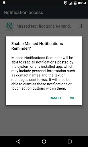 Ảnh chụp màn hình của Missed Notifications Reminder