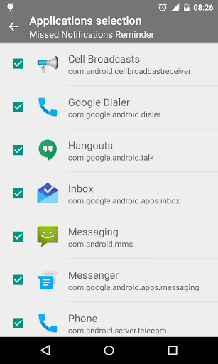 Missed Notifications Reminder Screenshots
