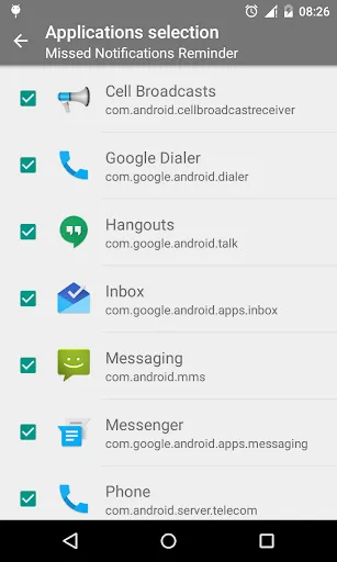 Ảnh chụp màn hình của Missed Notifications Reminder