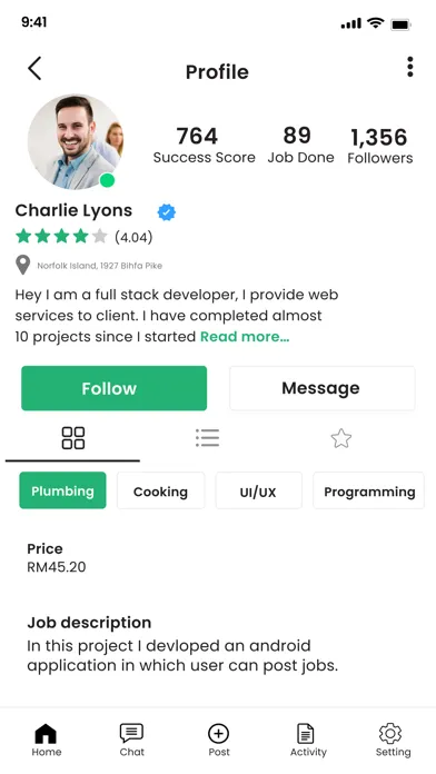 HireMe (Hire or GetHired) 스크린샷