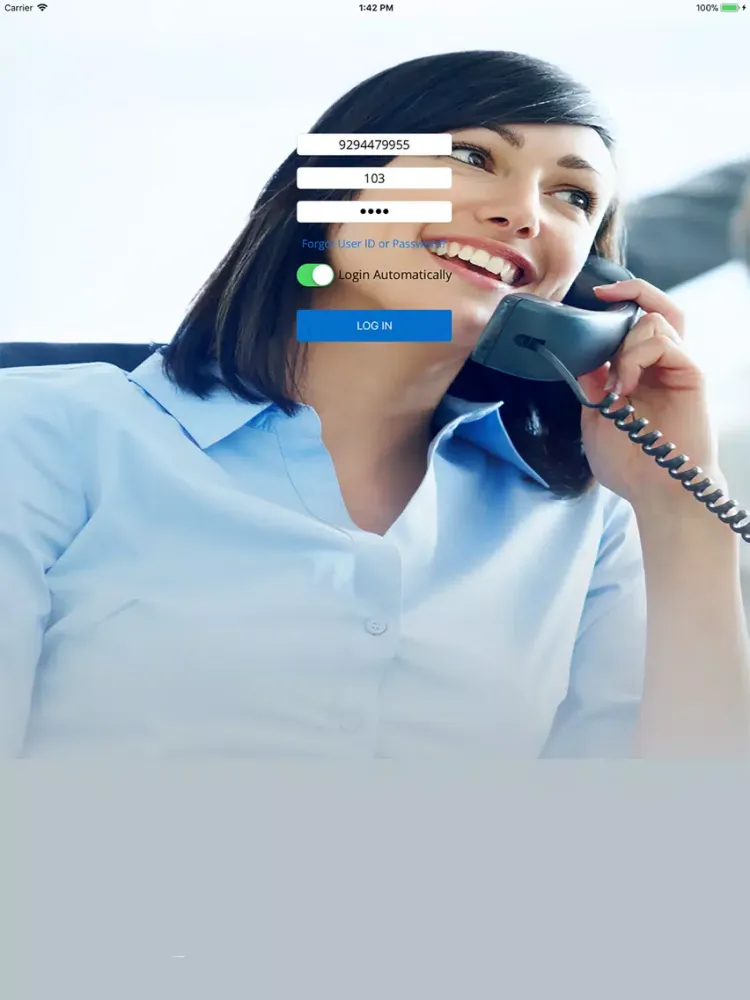 MobileVoipConnect iPad  स्क्रीनशॉट