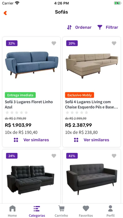 Mobly: decoração e móveis应用截图