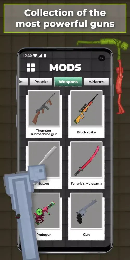 Ảnh chụp màn hình của Mods for Melon Playground