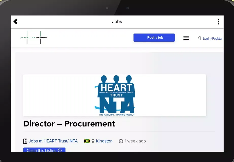 Jobs in Jamaica - Jamaican Medium Jobs Screenshots