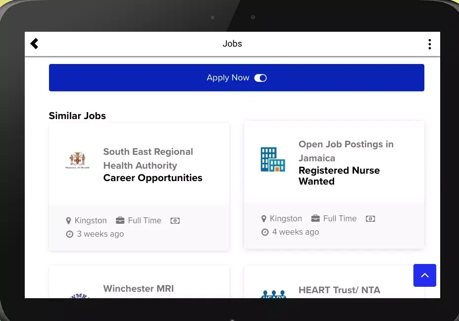 Jobs in Jamaica - Jamaican Medium Jobs Screenshots