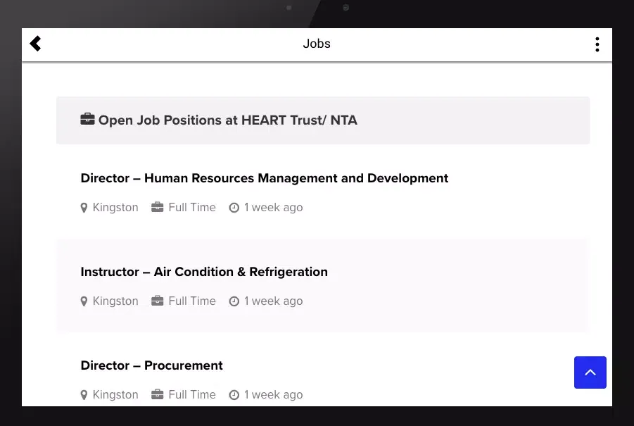 Jobs in Jamaica - Jamaican Medium Jobs Screenshots