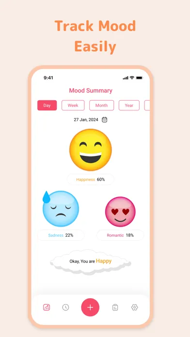 Screenshot di Mood Tracker - Diary, Journal