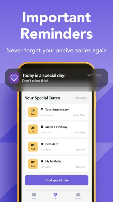 My Luv: Relationship Counter Screenshots