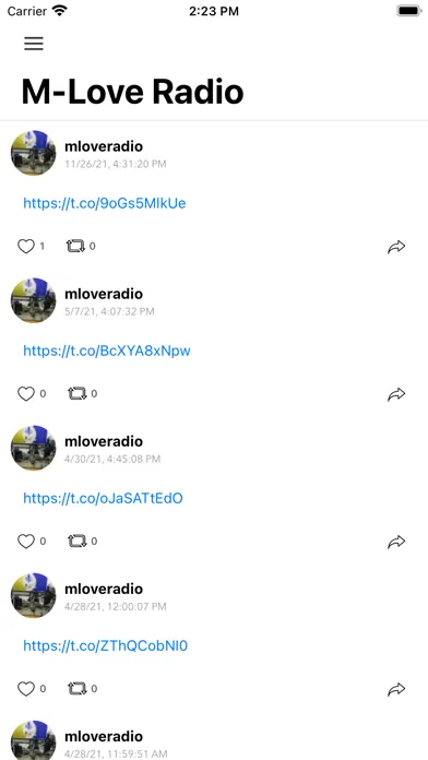 M-Love Radio Screenshots