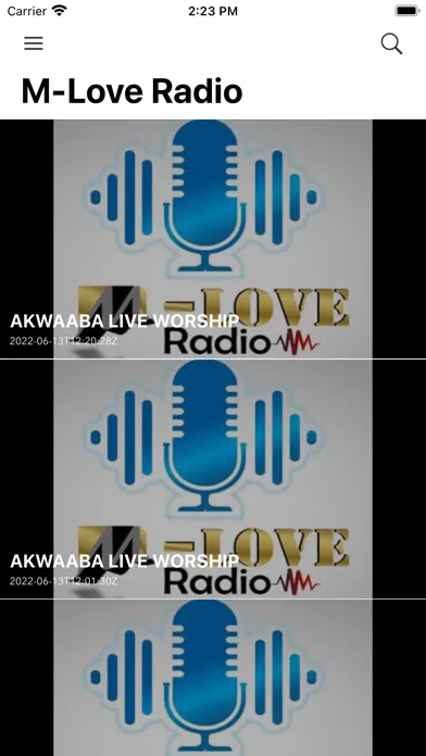 M-Love Radio Screenshots