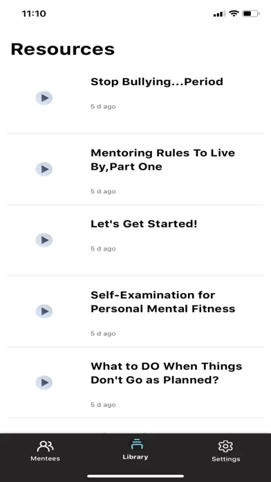 Tangkapan skrin My Mentor Program App
