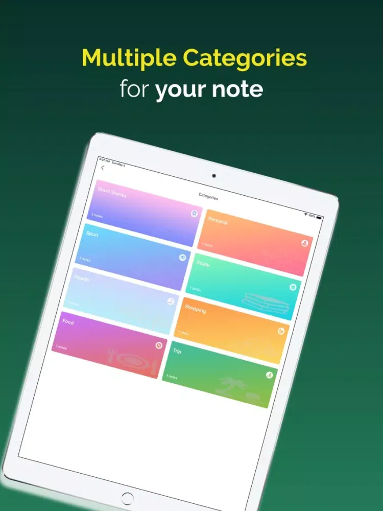 Tangkapan skrin iNotes - Safe & Sync iPad 