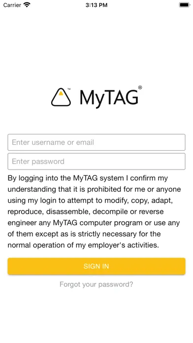 Tangkapan layar MyTAG Postroom