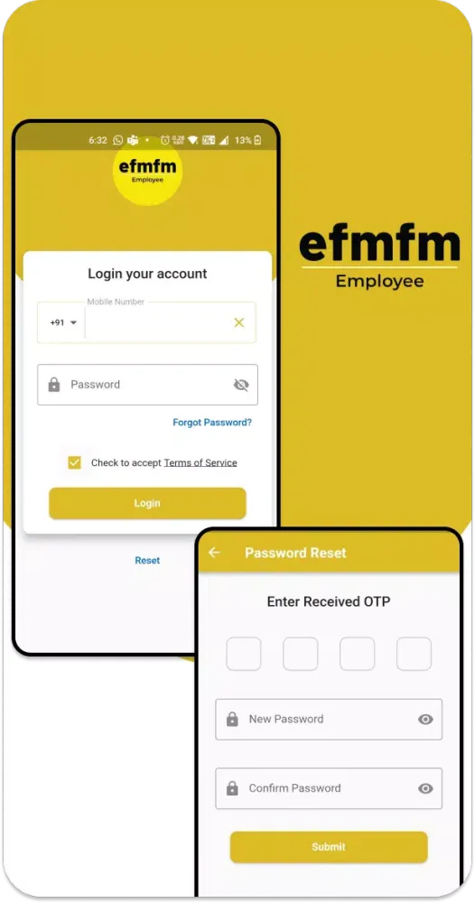 Screenshot di eFmFm - Employee App
