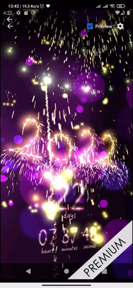 Tangkapan skrin Happy New Year 2022