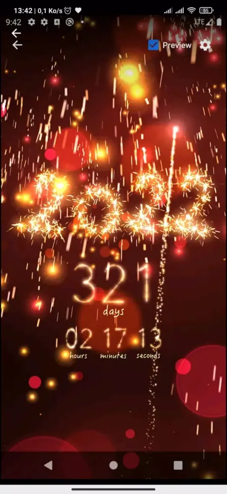 Tangkapan skrin Happy New Year 2022