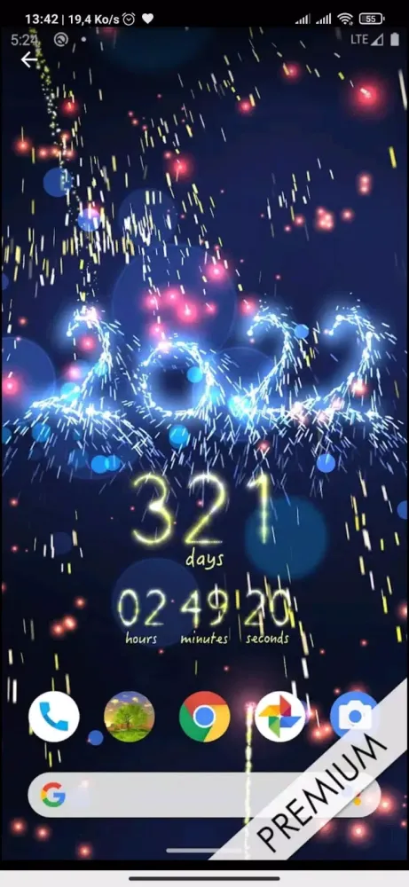 Tangkapan skrin Happy New Year 2022
