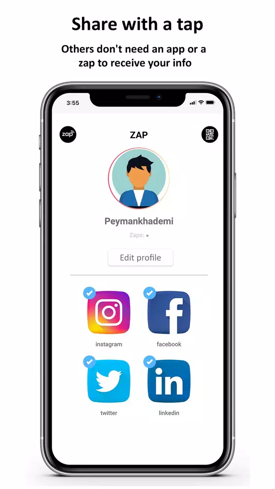 Tangkapan layar Zap-nfc