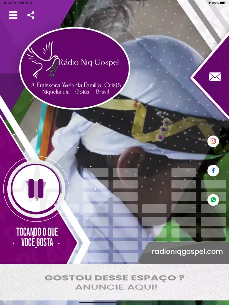 Скриншоты Rádio Niq Gospel iPad 