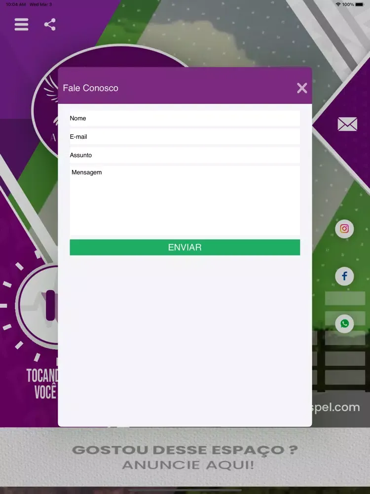 Скриншоты Rádio Niq Gospel iPad 