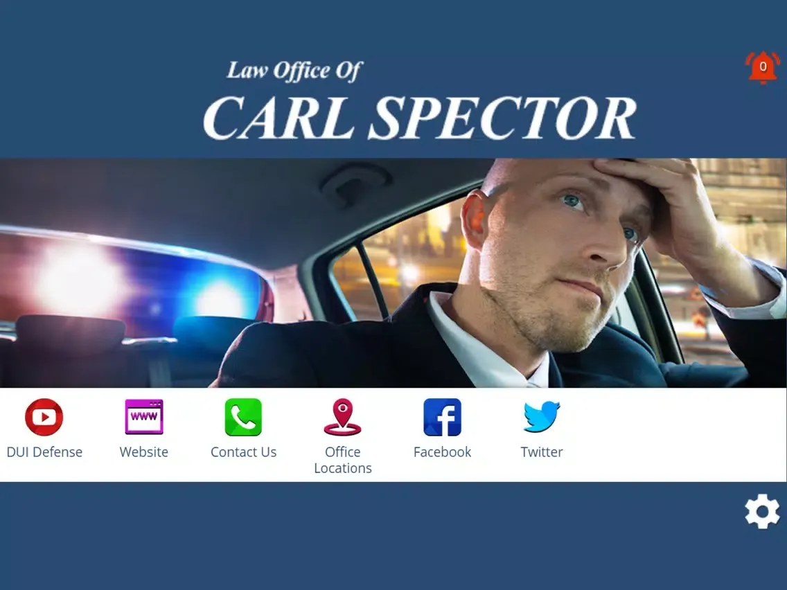 Ảnh chụp màn hình của NJ DUI Lawyer Carl Spector iPad 