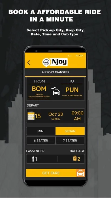 Скриншоты Njoy Cabs - Outstation Taxi