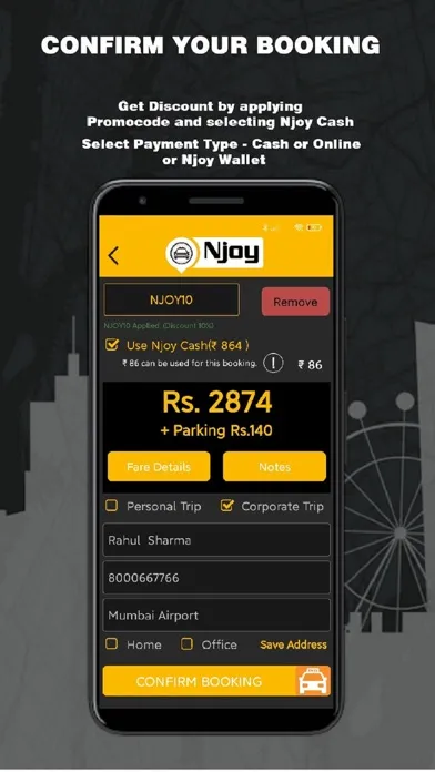 Скриншоты Njoy Cabs - Outstation Taxi