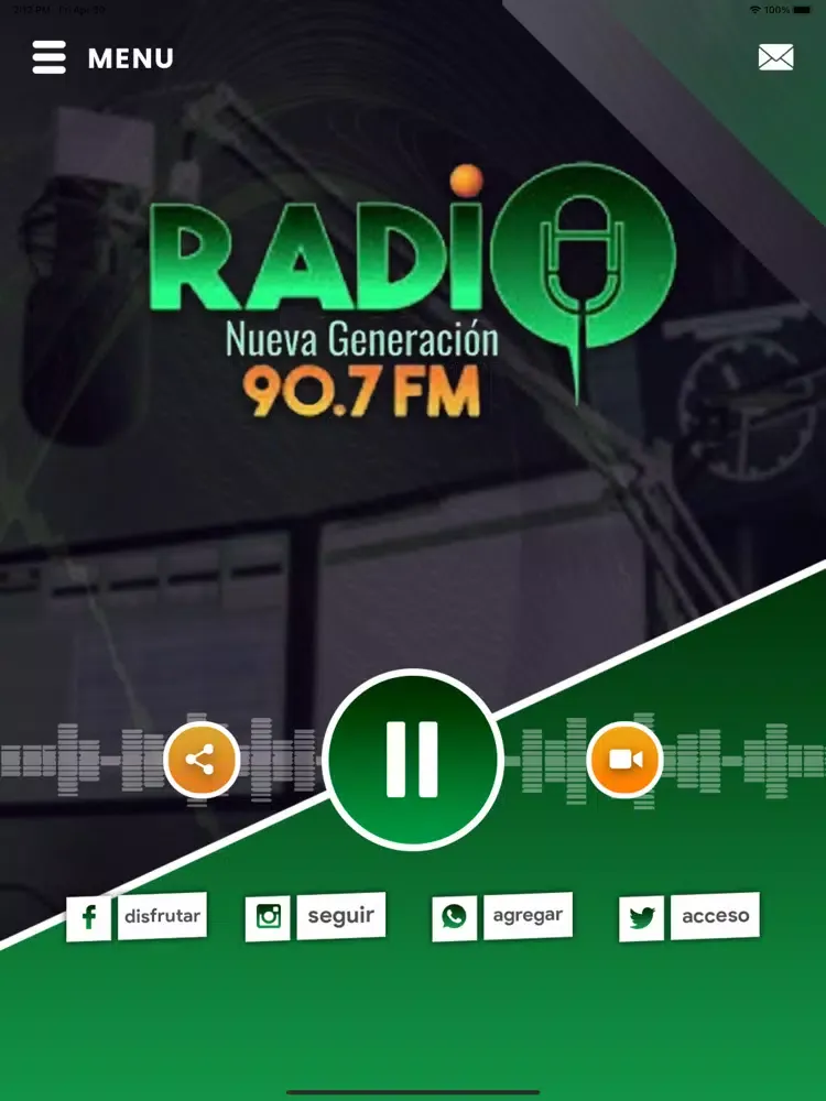 RADIO NUEVA GENERACION 90.7FM iPad 应用截图